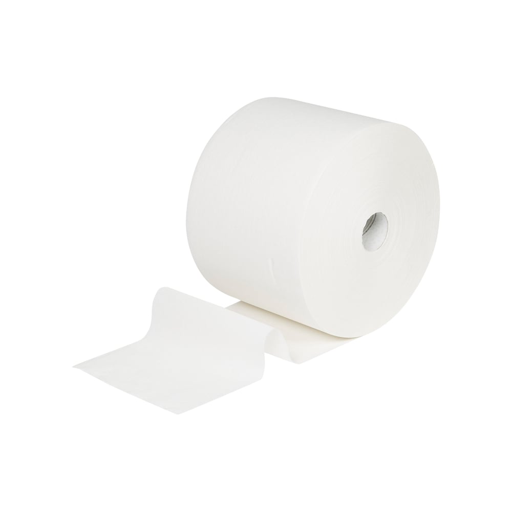 WypAll® Papierwischtücher für Oberflächen L10, Jumborolle 7202 – 1 Rolle x 1.000 Wischtücher, 1-lagig, weiß - 7202