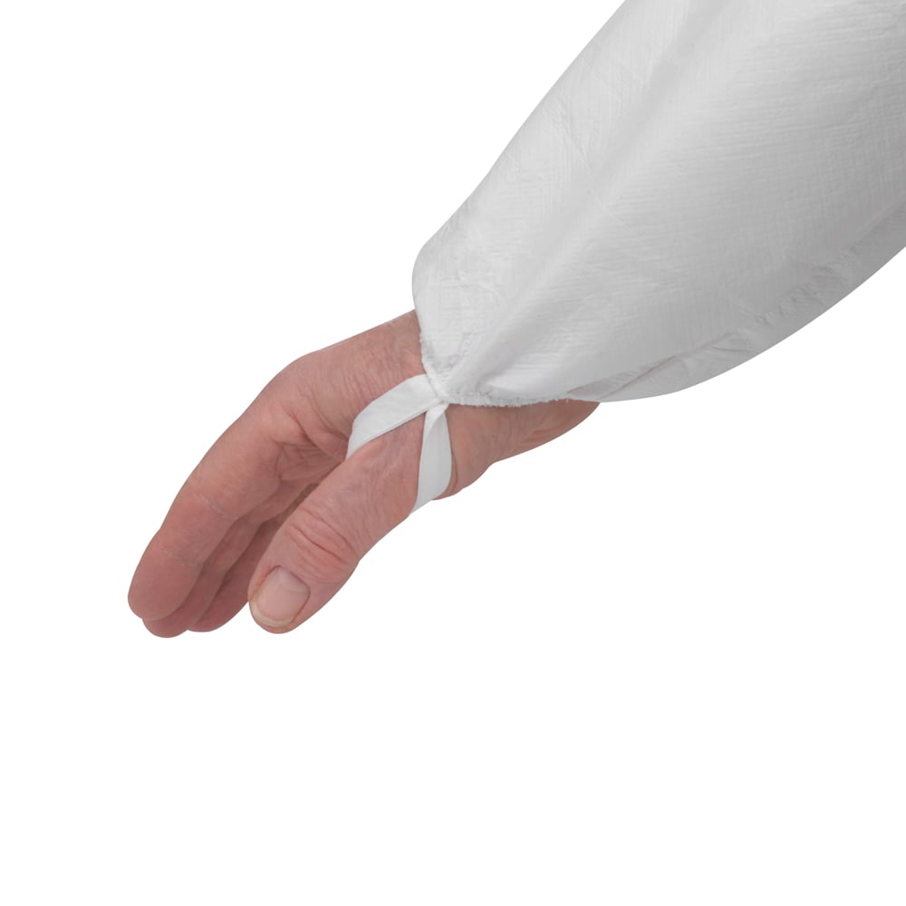 Combinaisons à capuche de protection contre les liquides et les particules Reflex KleenGuard® A40 47997 - EPI - 25 combinaisons blanches à usage unique taille XL - 47997