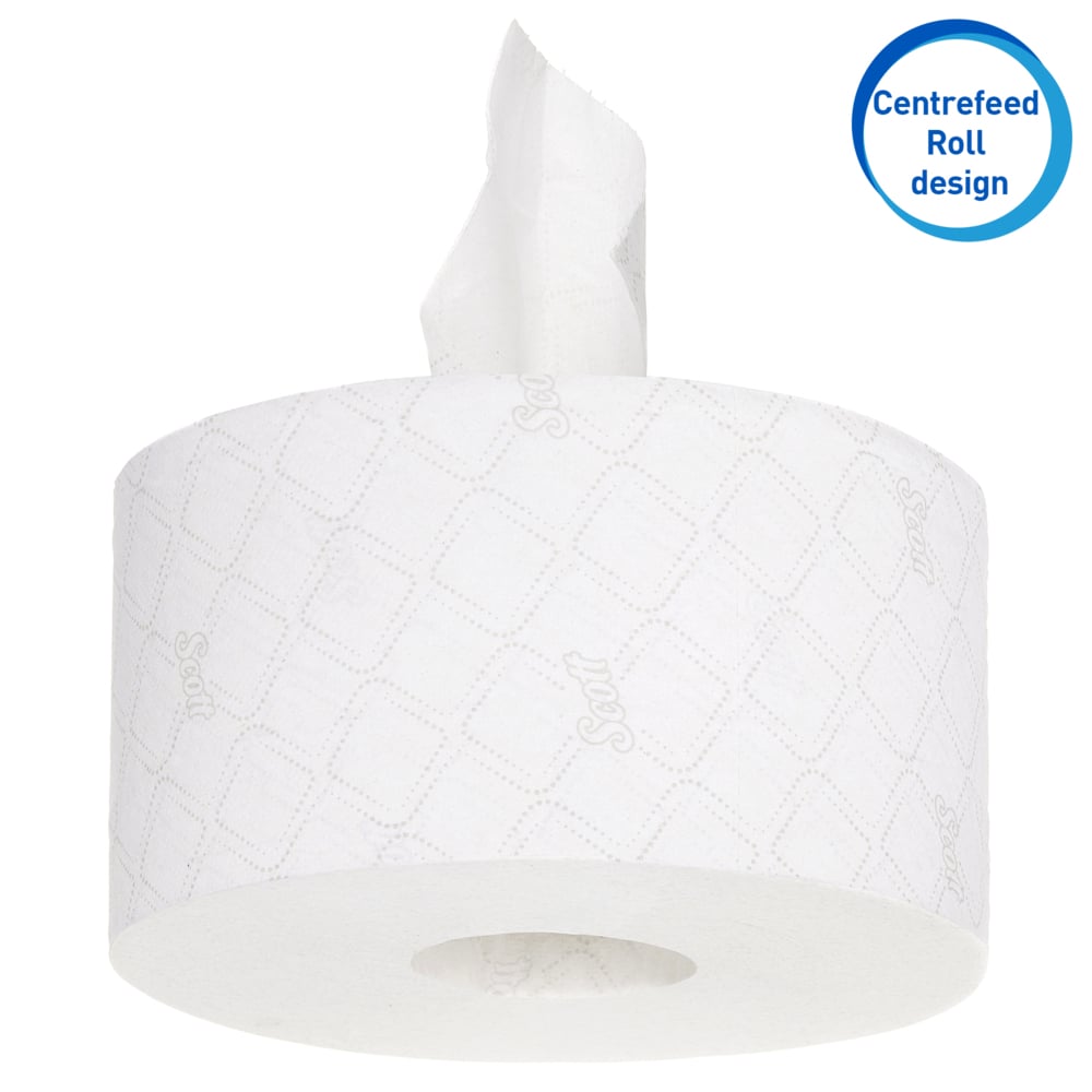 Papier toilette à dévidage central Scott® Control™ 8591 - Papier toilette 2 épaisseurs - 12 rouleaux x 833 feuilles de papier toilette (9 996 feuilles au total) - 8591