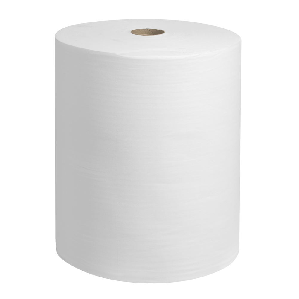 WypAll® X60 Multi-Task Cleaning Cloths 8349 - Reusable Absorbent Cloths - 1 Large Roll x 650 White Industrial Cleaning Cloths - 8349