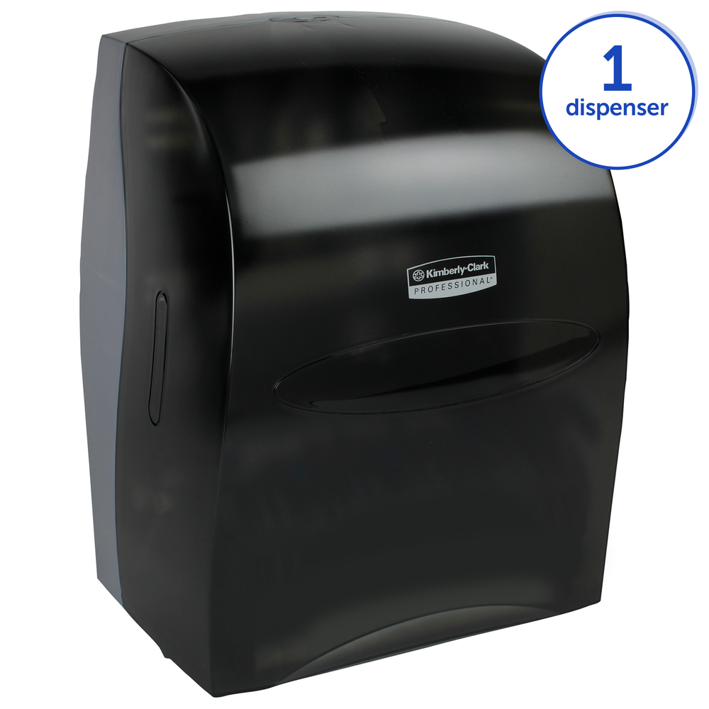 Details about   Kimberly Clark Professional Manual Touchless Paper Towel Dispenser Black NEW 
