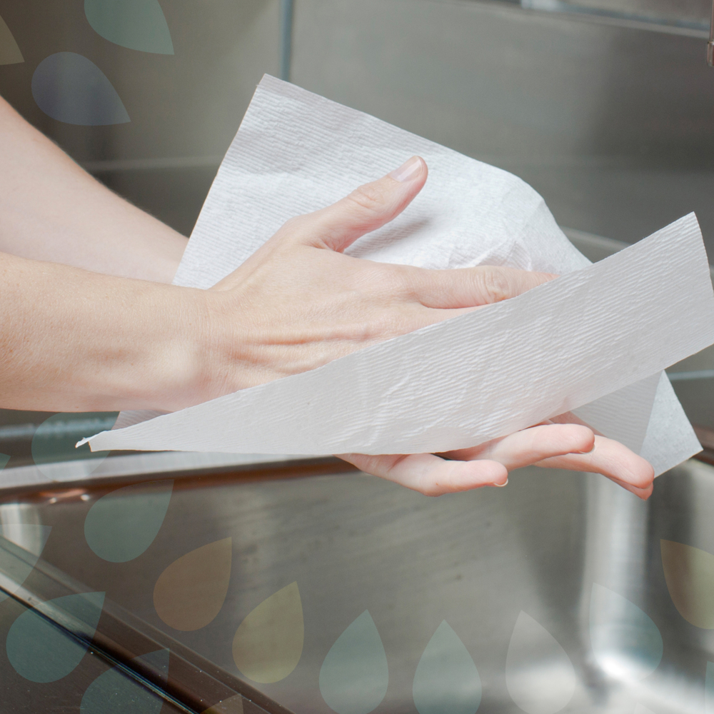 Essuie-mains à plis multiples Kleenex (02046), blanc, 8 paquets/caisse pratique, 150 serviettes en papier à trois plis/paquet, 1 200 serviettes/caisse - 02046