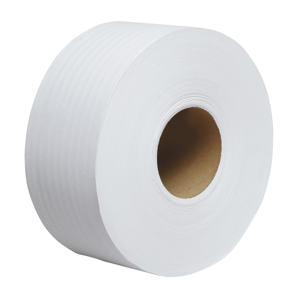 Papier hygiénique commercial en rouleau format géant Scott Essential (07827), 2 épaisseurs, blanc, 6 rouleaux/caisse, 2 000 pi/rouleau - 07827