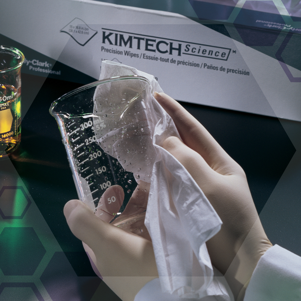 Essuie-tout Precision Kimtech Science (05511), essuie-tout blanc, 1 épaisseur, 60 boîtes Pop-up/caisse, 280 lingettes/boîte, 16 800/caisse - 05511