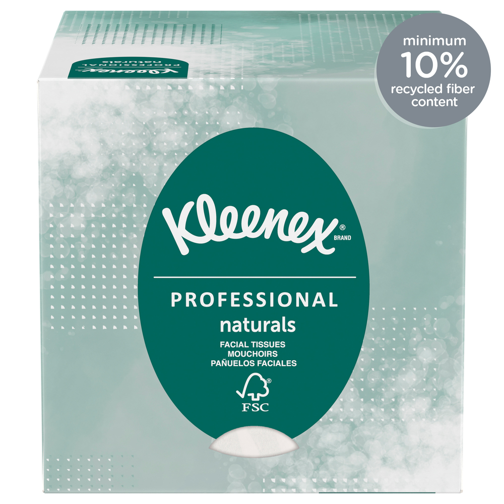 36 Cube Kleenex® Professional Naturals Boutique Facial Tissue Cube for Business 