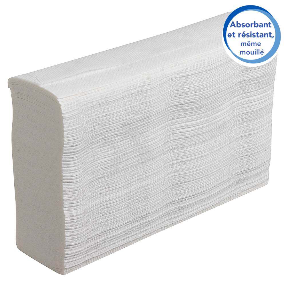 Scott® Slimfold™ papieren Handdoeken 5856 - 16 wikkels x 110 witte, 1-laags doeken - 5856