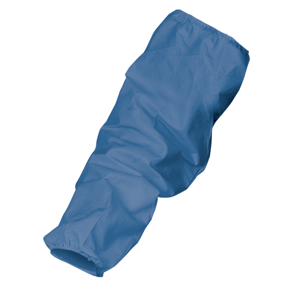 KleenGuard™ A60 Bloodborne Pathogen & Chemical Splash Sleeve Protector (36871), 21”, Elastic Top & Wrist, One Size, Denim, 200 / Case - 36871