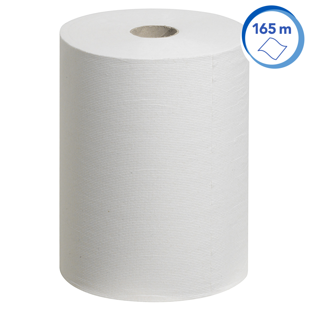 Scott® Slimroll™ papieren Handdoekjes 6657 - 6 x 165 m witte, 1-laags rollen - 6657