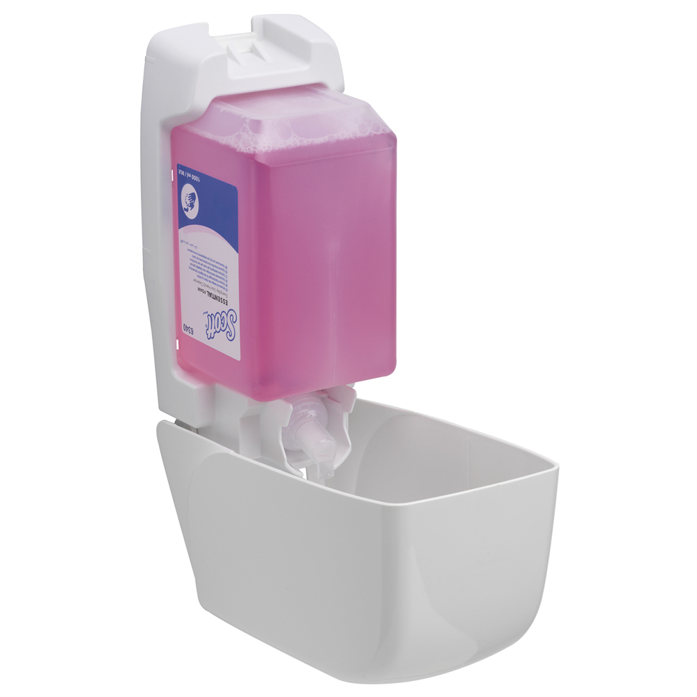 Scott® Essential™ Detergente per mani in schiuma 6340, Pacco da 6 flaconi da 1 L, Adatto per uso quotidiano, Rosa - 6340