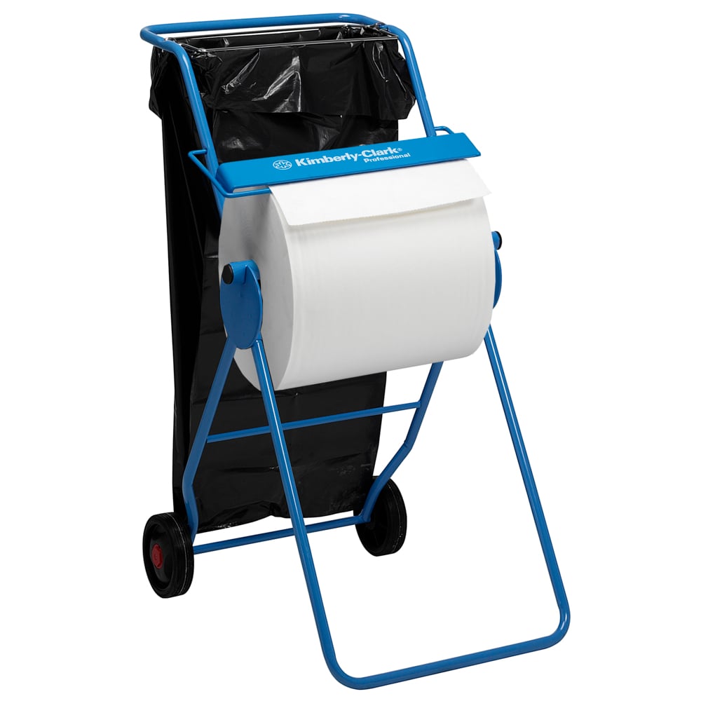 Kimberly-Clark Professional™ Mobile Stand Large Roll Wiper Dispenser 6155 - Blue - 6155