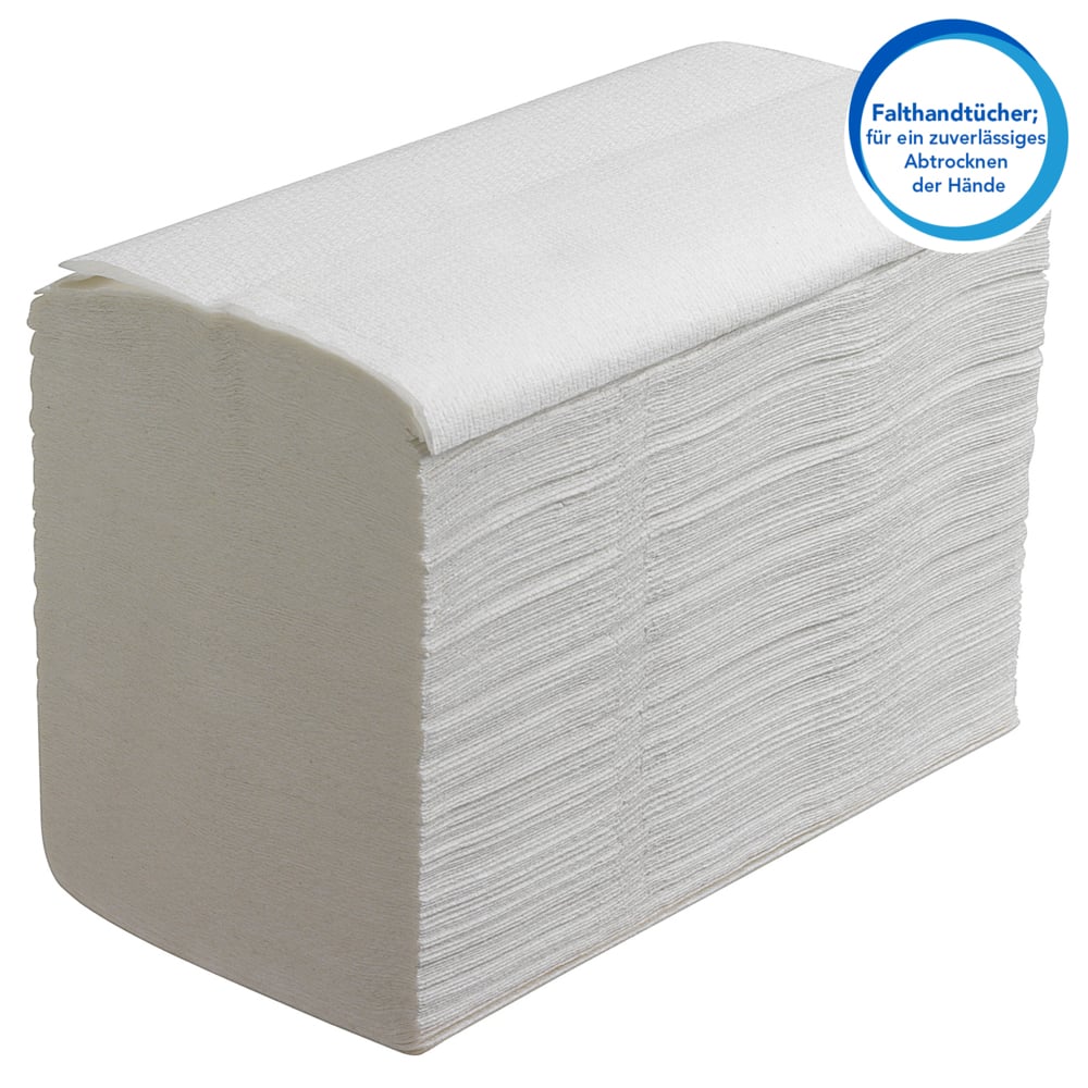 Scott® Essential™ ineengevouwen papieren handdoekjes 6617 - V-gevouwen papieren doekjes - 15 pakken x 340 papieren handdoeken (5100 stuks in totaal) - 6617