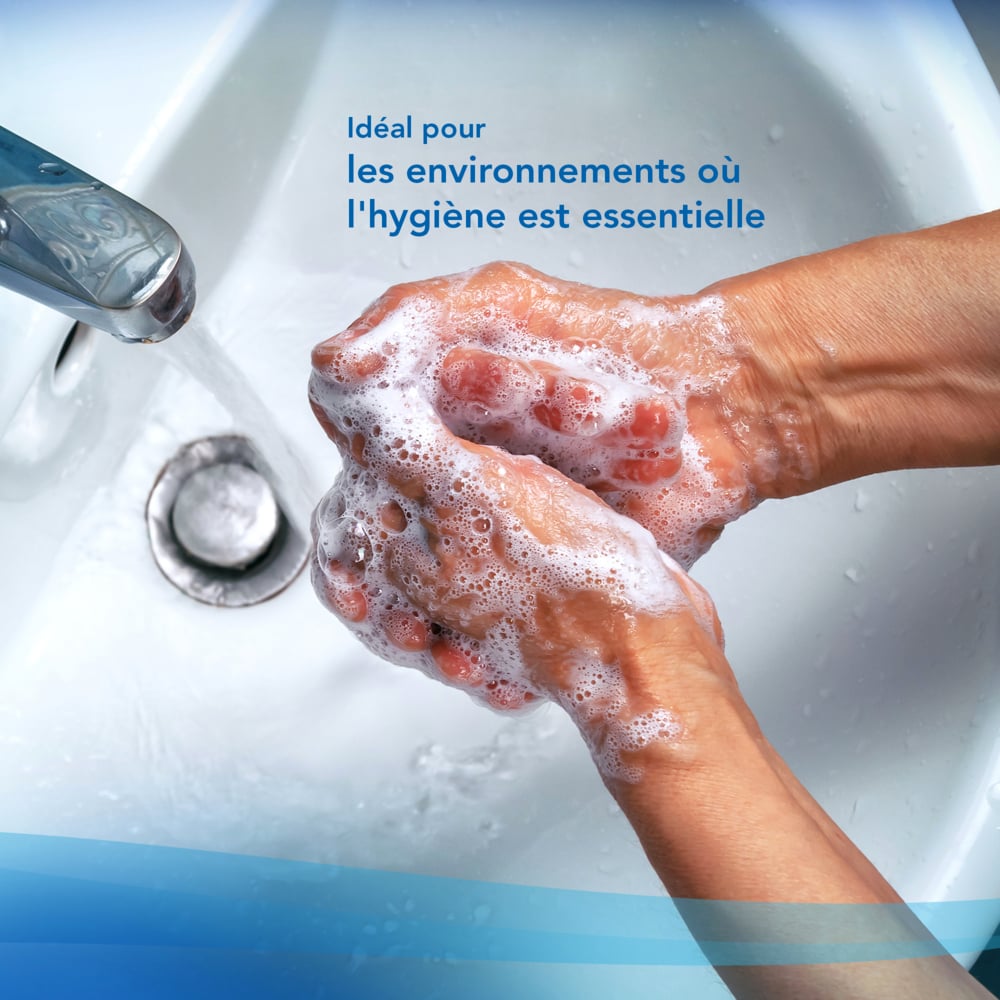 Savon mousse à usage fréquent pour les mains Scott® Control™ 6342 - Savon mousse non parfumé pour les mains - 6 recharges x 1 litre de Savon mousse transparente pour les mains (6 litres au total) - 6342