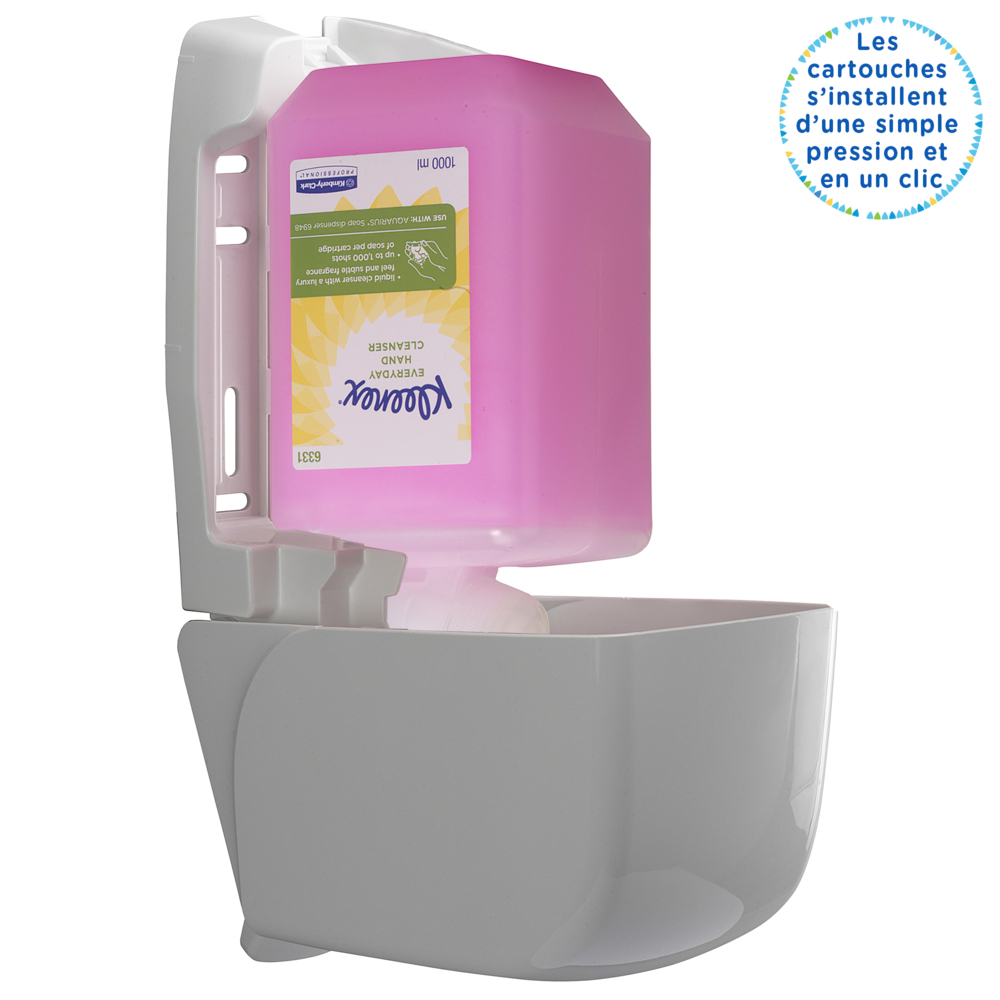 Kleenex® Handreiniger voor dagelijks gebruik 6331, Roze, 6x1 l (6 liter in totaal) - 6331