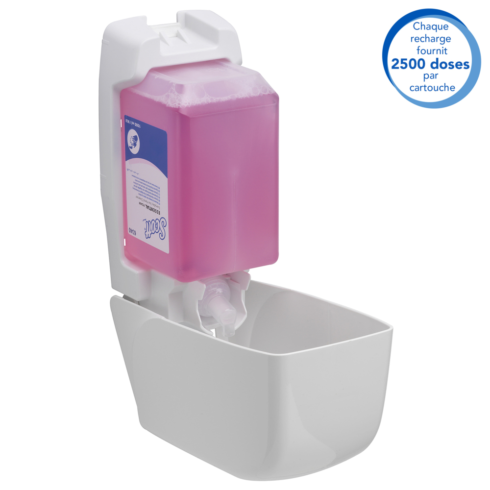 Mousse lavante à usage quotidien pour les mains Scott® Essential™ 6340 - Mousse lavante parfumée pour les mains - 6 recharges x 1 litre de mousse lavante rose pour les mains (6 litres au total) - 6340