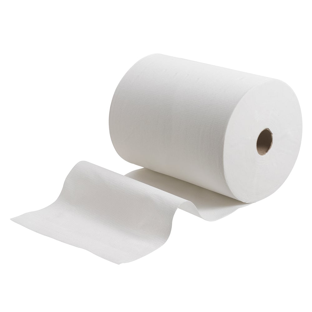 Scott® Slimroll™ Hand Towels 6657 - Paper Hand Towels for Dispenser - 6 Rolls x 165m White Paper Towels (990m Total);Scott® Slimroll™ Hand Towels 6657 - 6 x 165m white, 1 ply rolls - 6657