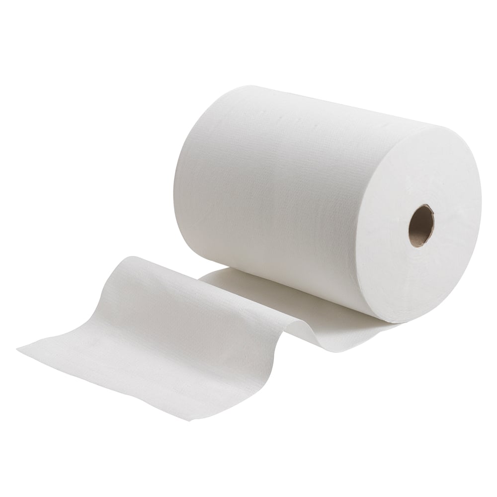 Scott® Slimroll™ Hand Towels 6657 - Paper Hand Towels for Dispenser - 6 Rolls x 165m White Paper Towels (990m Total) - 6657