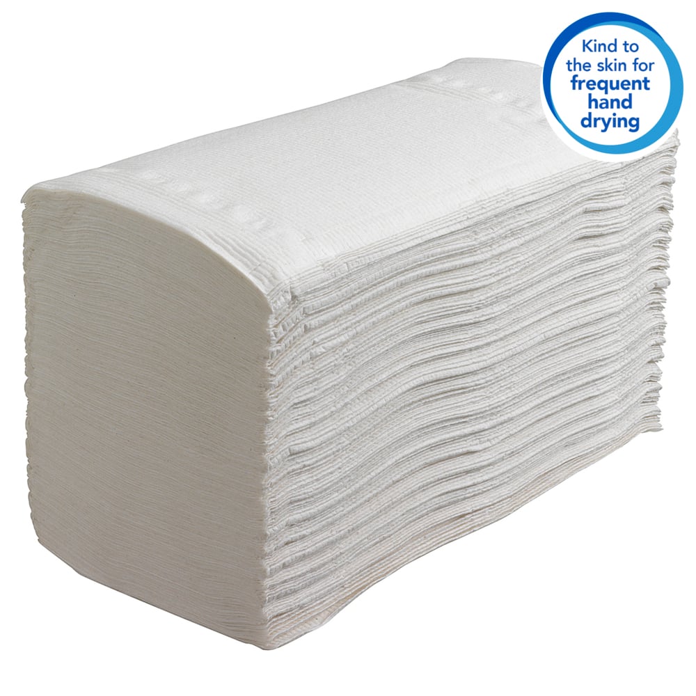 Scott® Control™ ineengevouwen papieren handdoekjes 6663 - V-gevouwen papieren doekjes - 15 verpakkingen x 212 papieren handdoek op rol (3180 stuks in totaal) - 6663