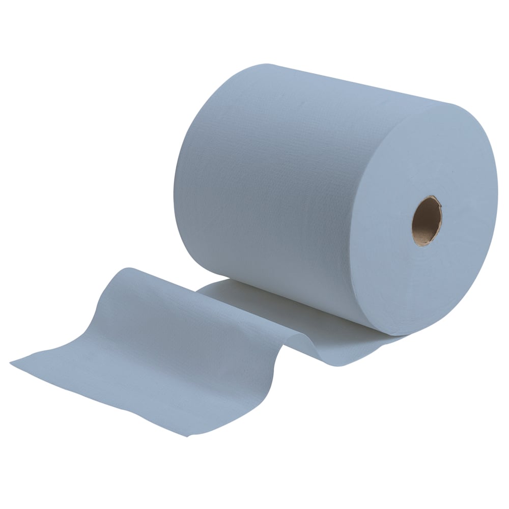 Scott® Rolled Paper Hand Towels 6668 - Blue Rolls 6 Pack - 6 Rolls x 304m Blue Paper Towels (1,824m Total) - 6668