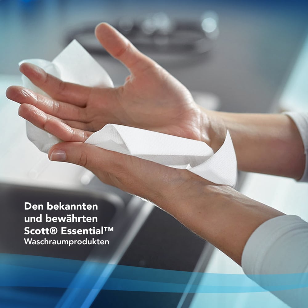 Scott® Essential™ Рулонные бумажные полотенца для рук, код 6691, 6 рулонов x 350 м белой однослойной бумаги (всего 2100 м) - 6691