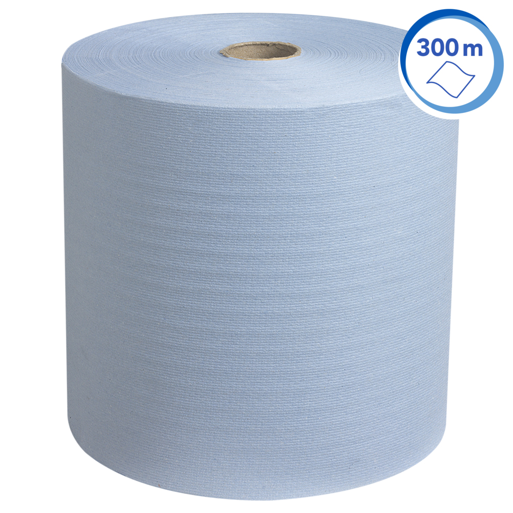 Scott® Toallas secamanos 6668: 6 rollos x 304 m azules, 1 capa - 6668