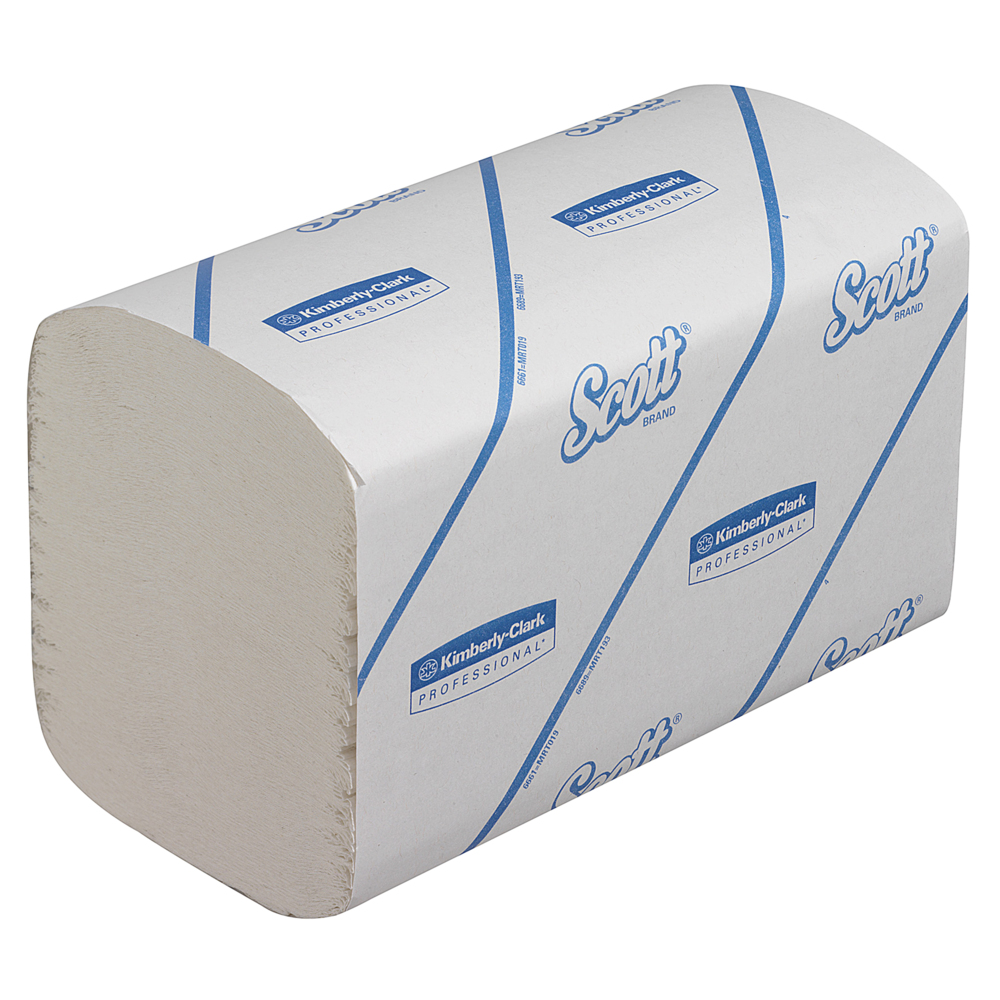Scott® Control™ Interfold Hand Towels 6689 - Disposable Paper Towels - 15 Packs x 304 White Paper Hand Towels (4,560 Total) - 6689
