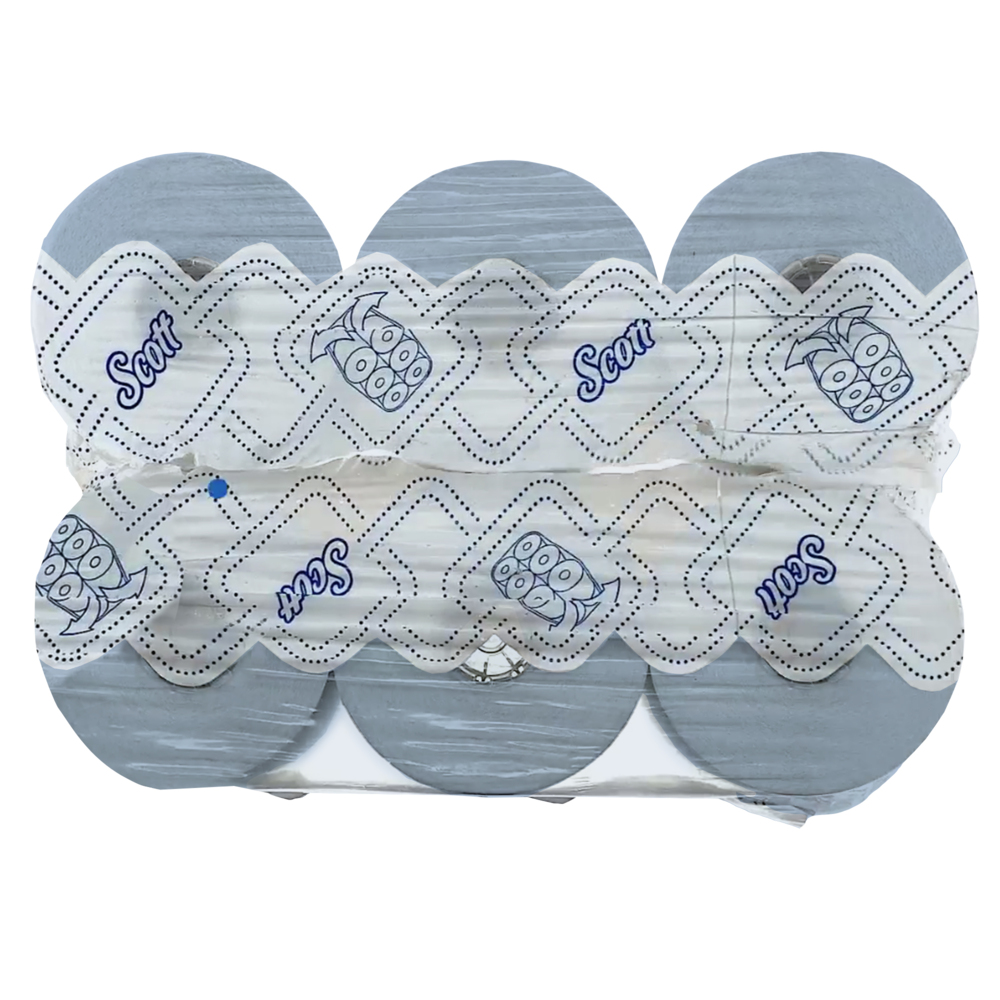 Scott 6696 Essential Slimroll Essuie Mains Roulés 1 Pli 190 m Bleu Pack de 6 
