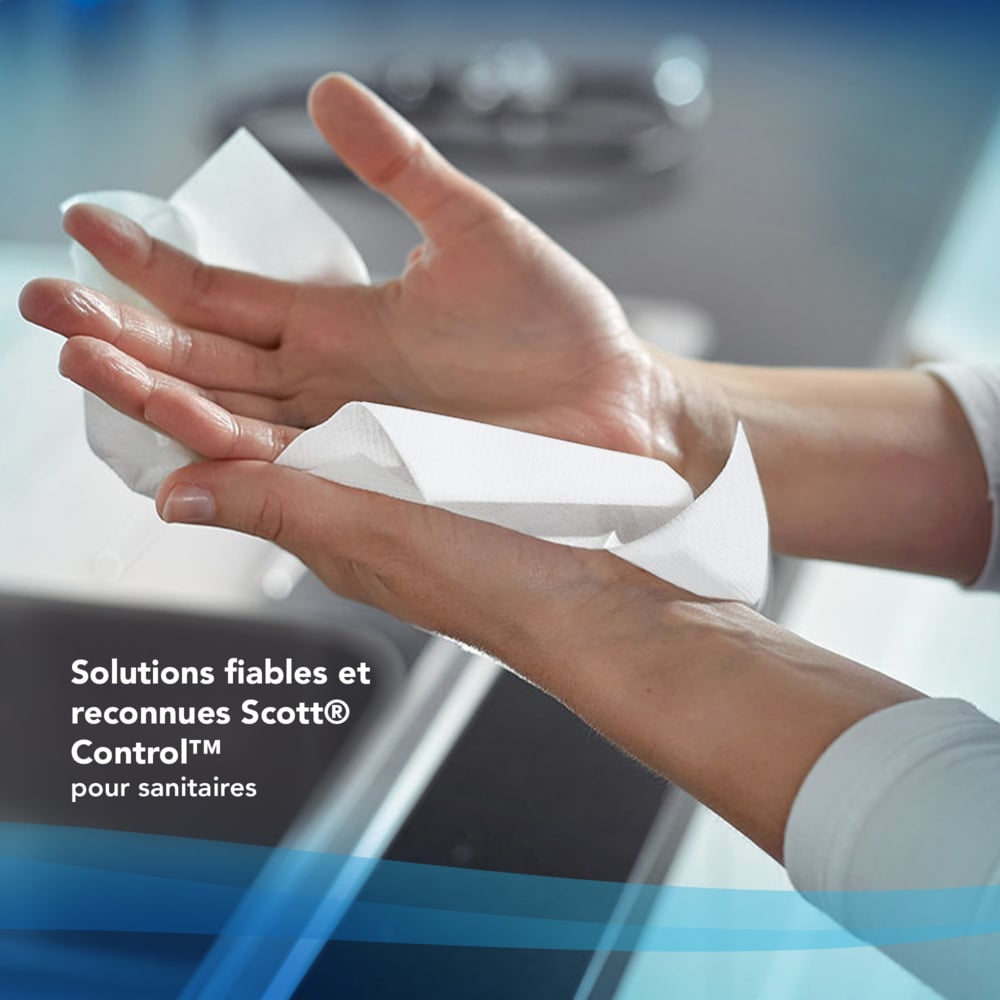 Secamanos interplegados Scott® Control™ 6663 - Papel secamanos plegado en M - 15 paquetes x 212 unidades de papel secamanos (3180 en total) - 6663