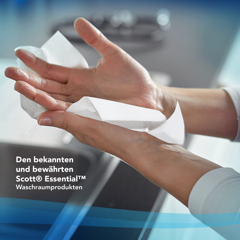 Essuie-mains roulés Scott® Essential™ Slimroll™ 6695 - Essuie-mains roulés en papier - 6 x rouleaux d'essuie-mains en papier blanc de 190 m (1 140 m au total) - 6695