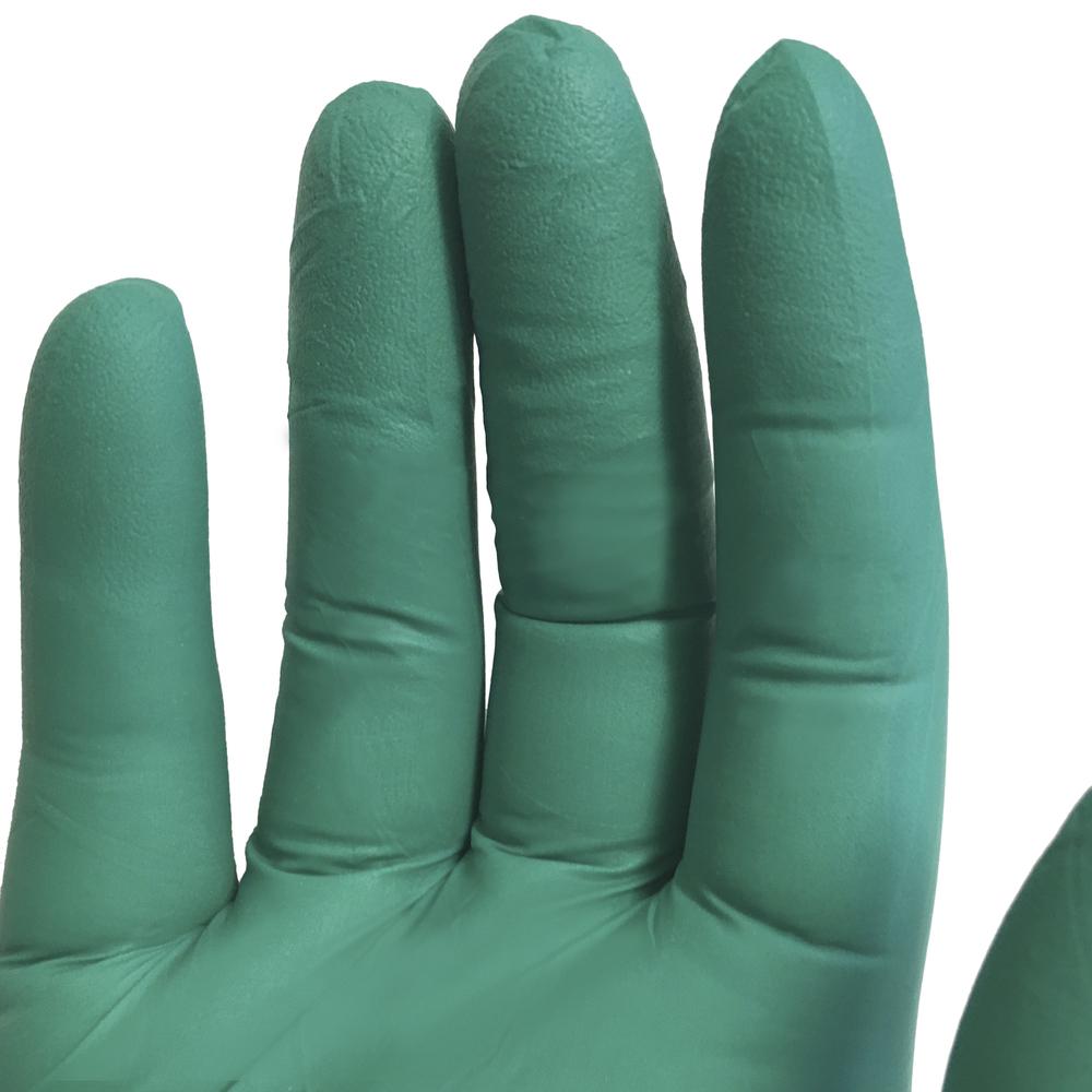 Gants d’examen en nitrile vert pâle de Kimberly-Clark (43439), 4,7 mil, ambidextres, 9,5 po, moyens, 200 gants en nitrile/boîte, 10 boîtes/caisse, 2 000/caisse - 43439