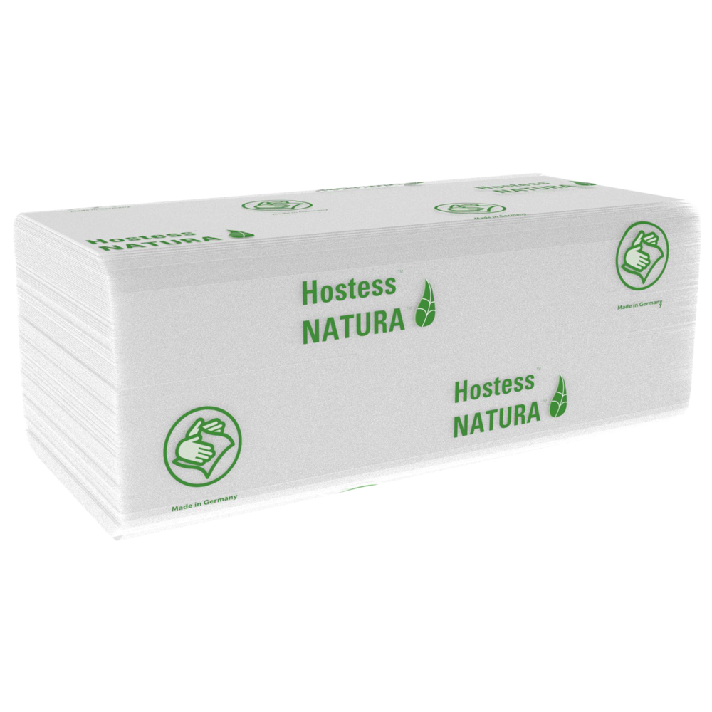 Hostess™ NATURA™ Große Falthandtücher 6812 – 20 Packungen mit je 84 großen, weißen, 2-lagigen Tüchern. - 6812