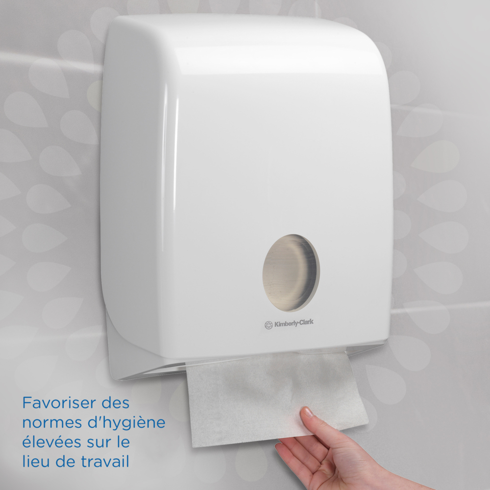 Essuie-mains enchevêtrés grand format Kleenex® 6778 - Essuie-mains 2 épaisseurs pliés en V - 15 paquets x 124 essuie-mains en papier (1 860 au total) - 6778