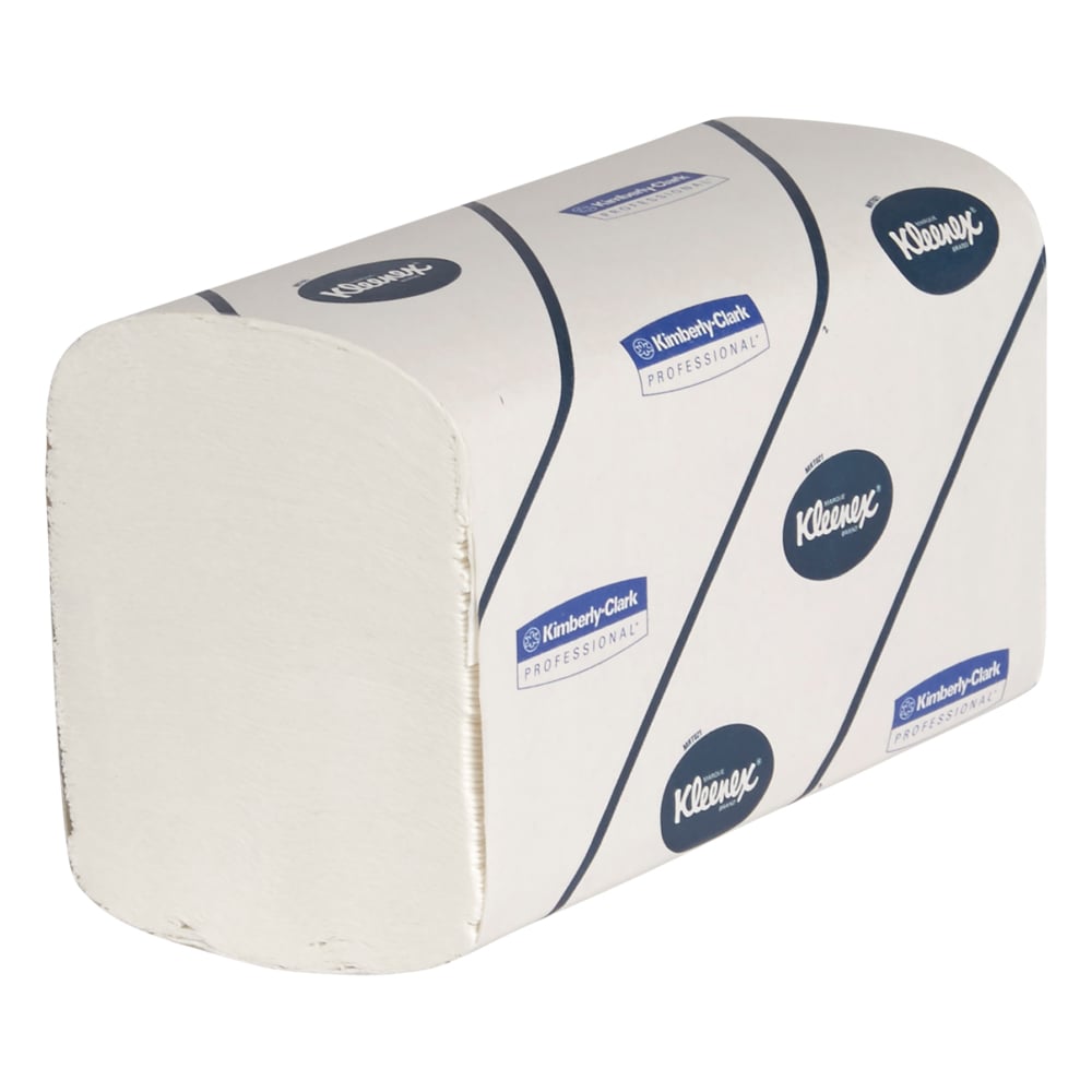 Kleenex® Ultra™ Handtücher mit Interfold-Faltung 6772 – 30 Packungen mit je 94 weißen, 2-lagigen Tüchern - 6772