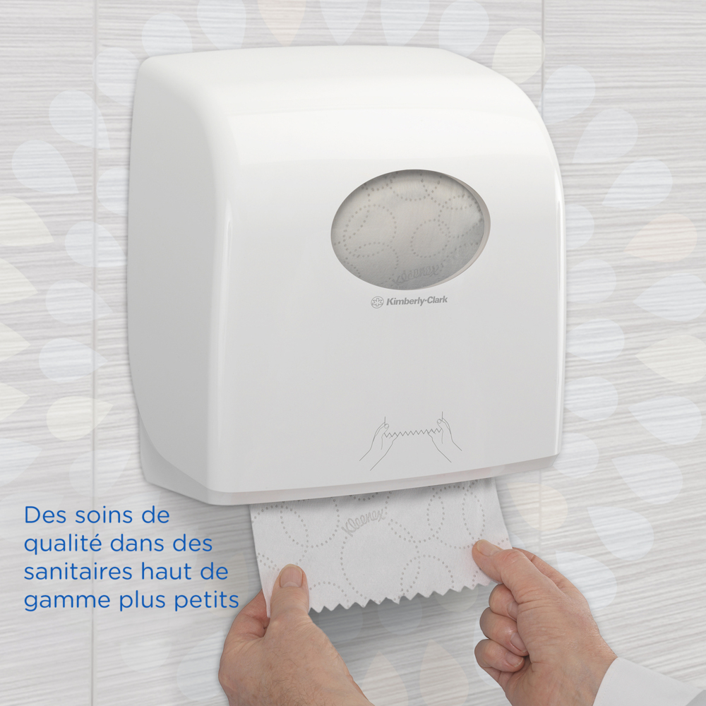 Essuie-mains roulés Kleenex® Ultra™ Slimroll™ 6781 - Essuie-mains roulés 2 épaisseurs - 6 x rouleaux d'essuie-mains en papier blanc de 100 m - 6781