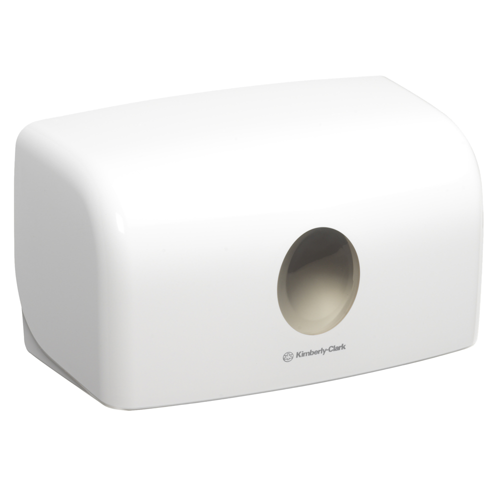 Aquarius™ Multifold Hand Towel Dispenser 6956 - 1 x White Compact Paper Towel Dispenser - 6956