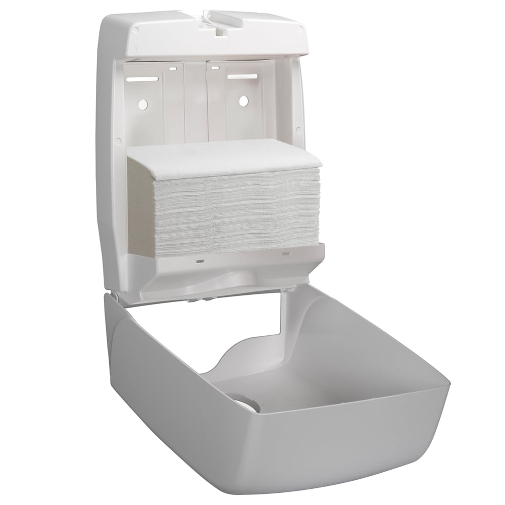 Aquarius™ C Fold Hand Towel Dispenser 6954 - 1 x White Paper Towel Dispenser - 6954