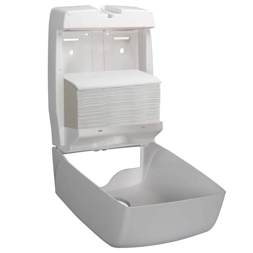 Aquarius™ Dispensador de toallas secamanos plegadas en C 6954, blanco - 6954