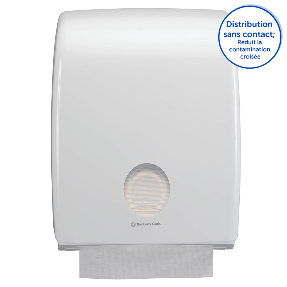 Distributeur d'essuie-mains pliés en C Aquarius™ 6954 - Blanc - 1 x 1 distributeur - 6954