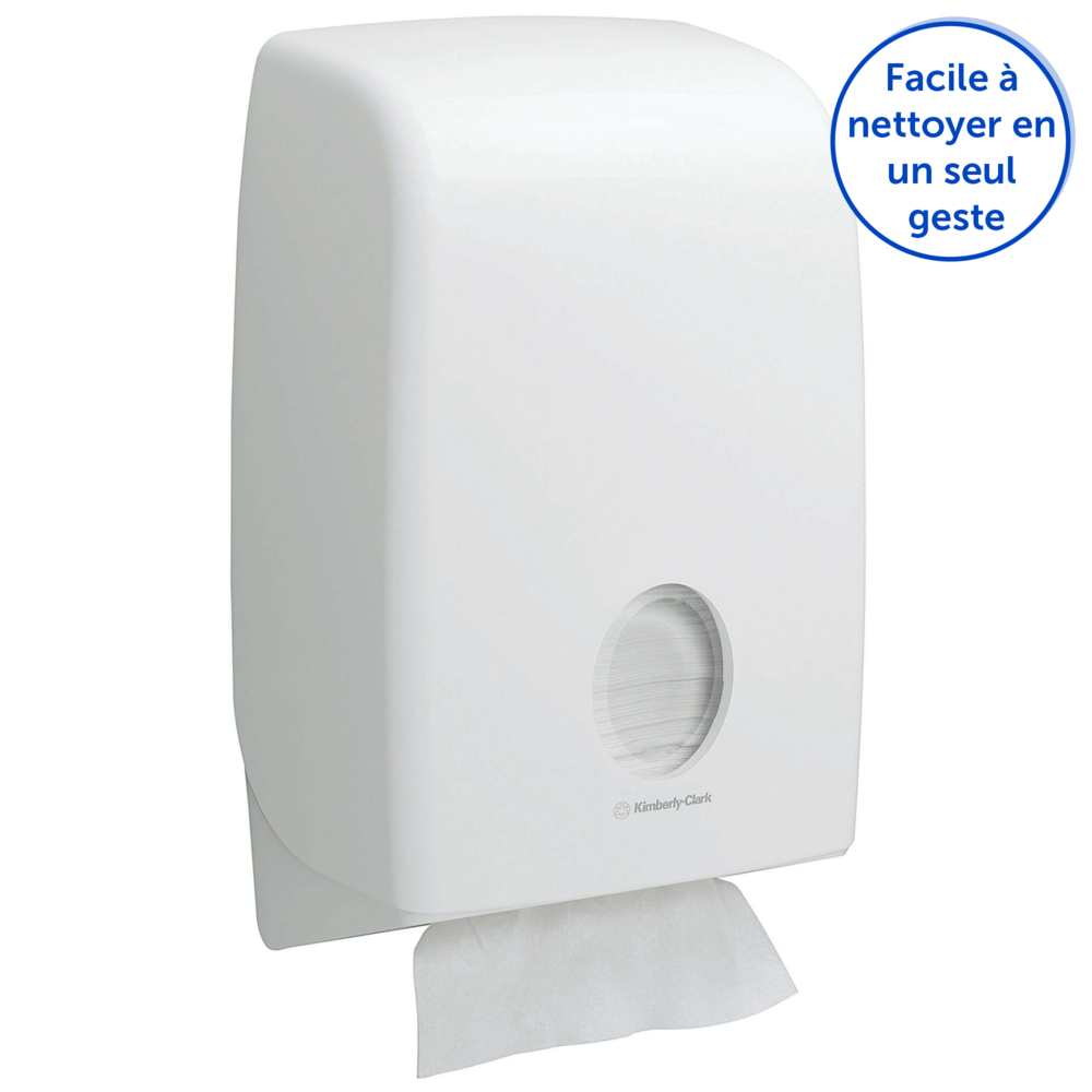 Aquarius™- Dispenser voor gevouwen handdoeken 6945 - 1 witte Dispenser voor papieren handdoeken - 6945