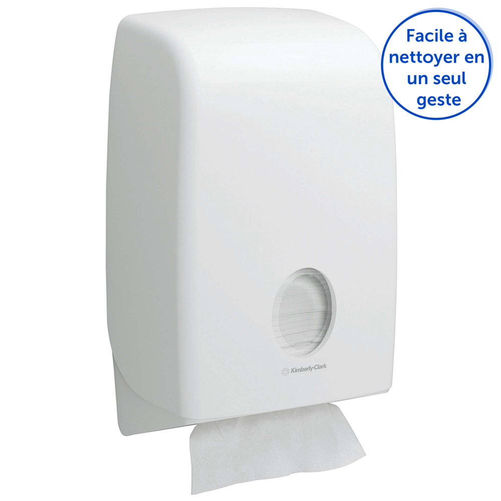 Distributeur d'essuie-mains pliés Aquarius™ 6945 - 1 x distributeur blanc d'essuie-mains - 6945