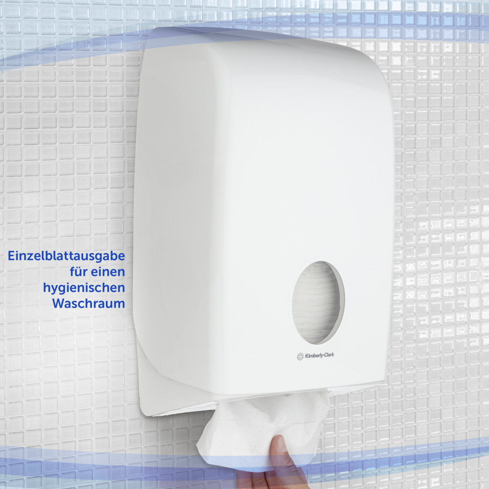 Aquarius™- Dispenser voor gevouwen handdoeken 6945 - 1 witte Dispenser voor papieren handdoeken - 6945