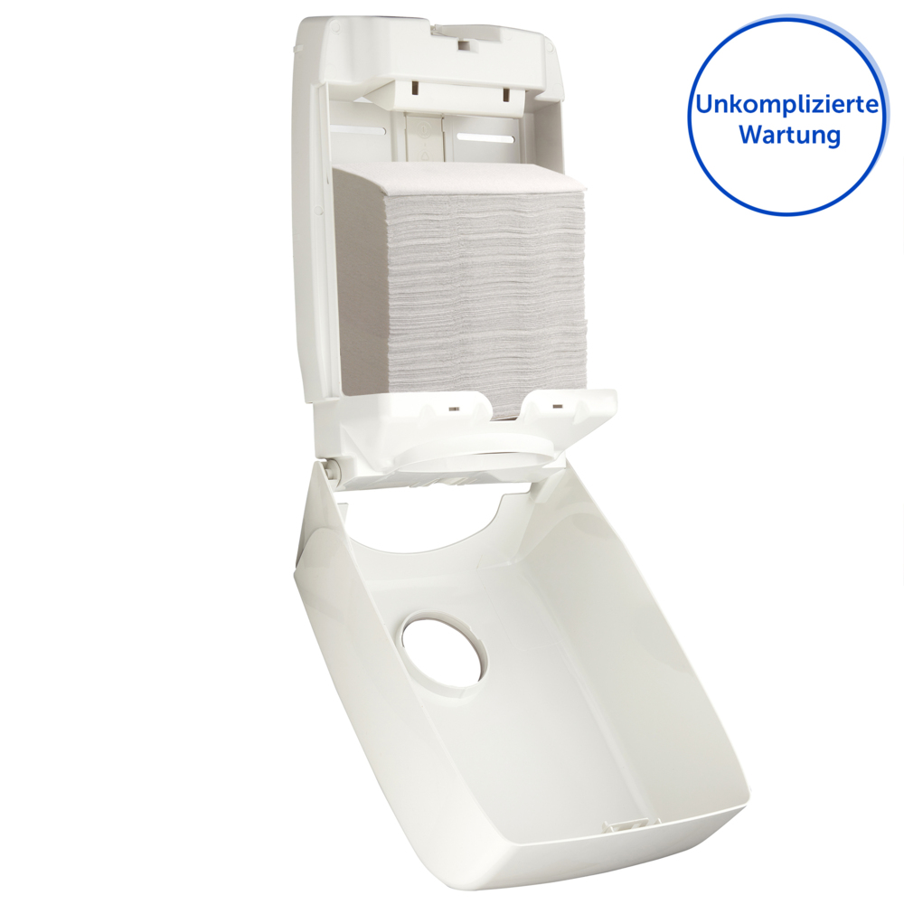 Aquarius™- Dispenser voor gevouwen handdoeken 6945 - 1 witte Dispenser voor papieren handdoeken - 6945