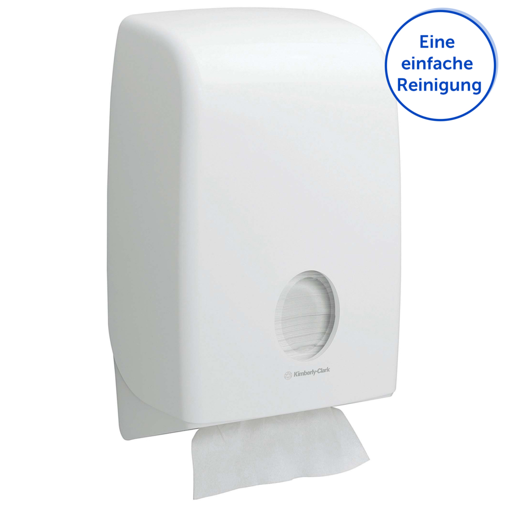 Distributeur d'essuie-mains pliés Aquarius™ 6945 - 1 x distributeur blanc d'essuie-mains - 6945