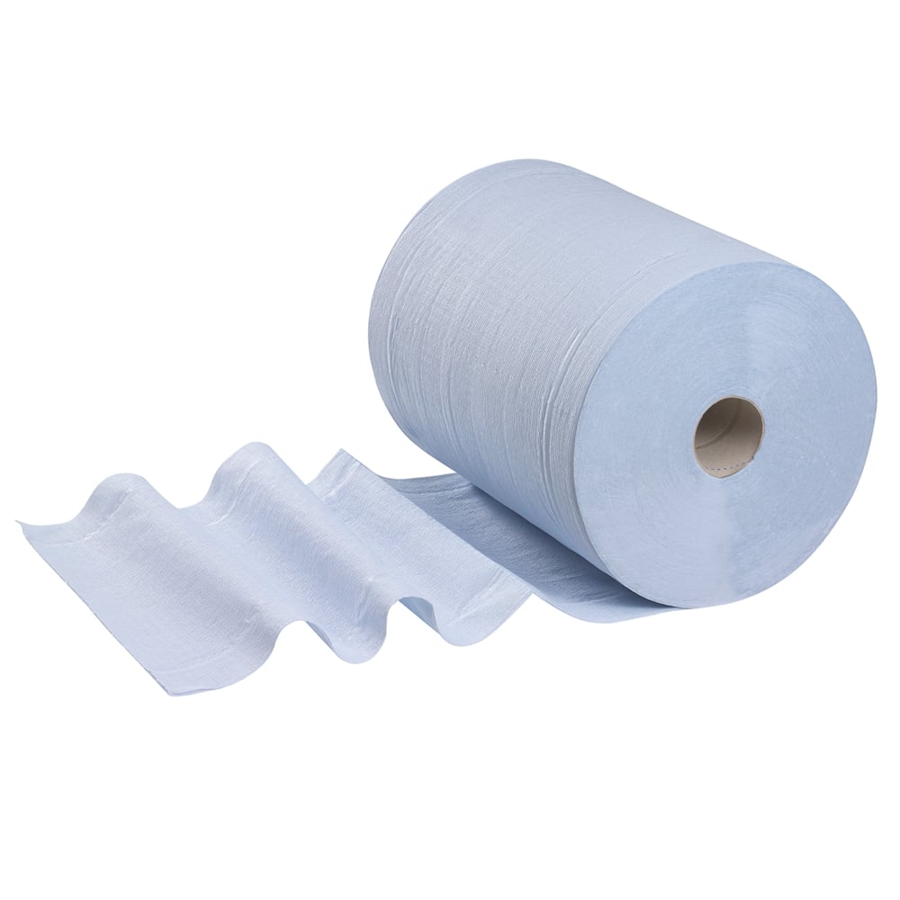 WypAll® L20 Reinigungs- und Wartungspapier 7301 - Extra breit - 1 blaue Wischrolle x 500 Papierwischer (insgesamt 500) - 7301