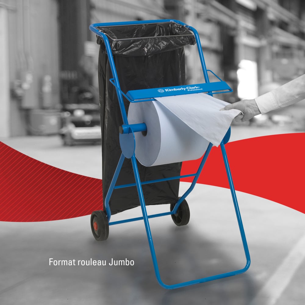 WypAll® Rollo Jumbo de paños de celulosa para la industria L30 - Extraancho 7426 - 1 rollo x 670 hojas, 3 capas, azul - 7426
