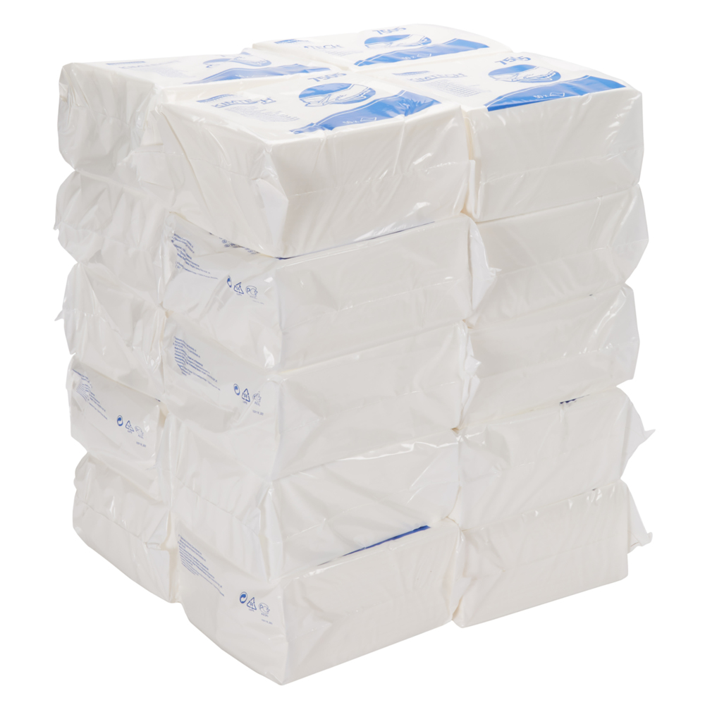 Kimtech® Absorbent Folded Towels 7505 - 50 white sheets per bag (case contains 20 bags) - 7505