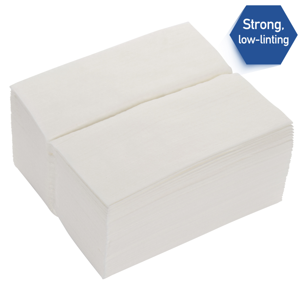 Essuie-mains pliés absorbants Kimtech® 7505 - 50 formats par sachet (20 sachets par carton) - 7505