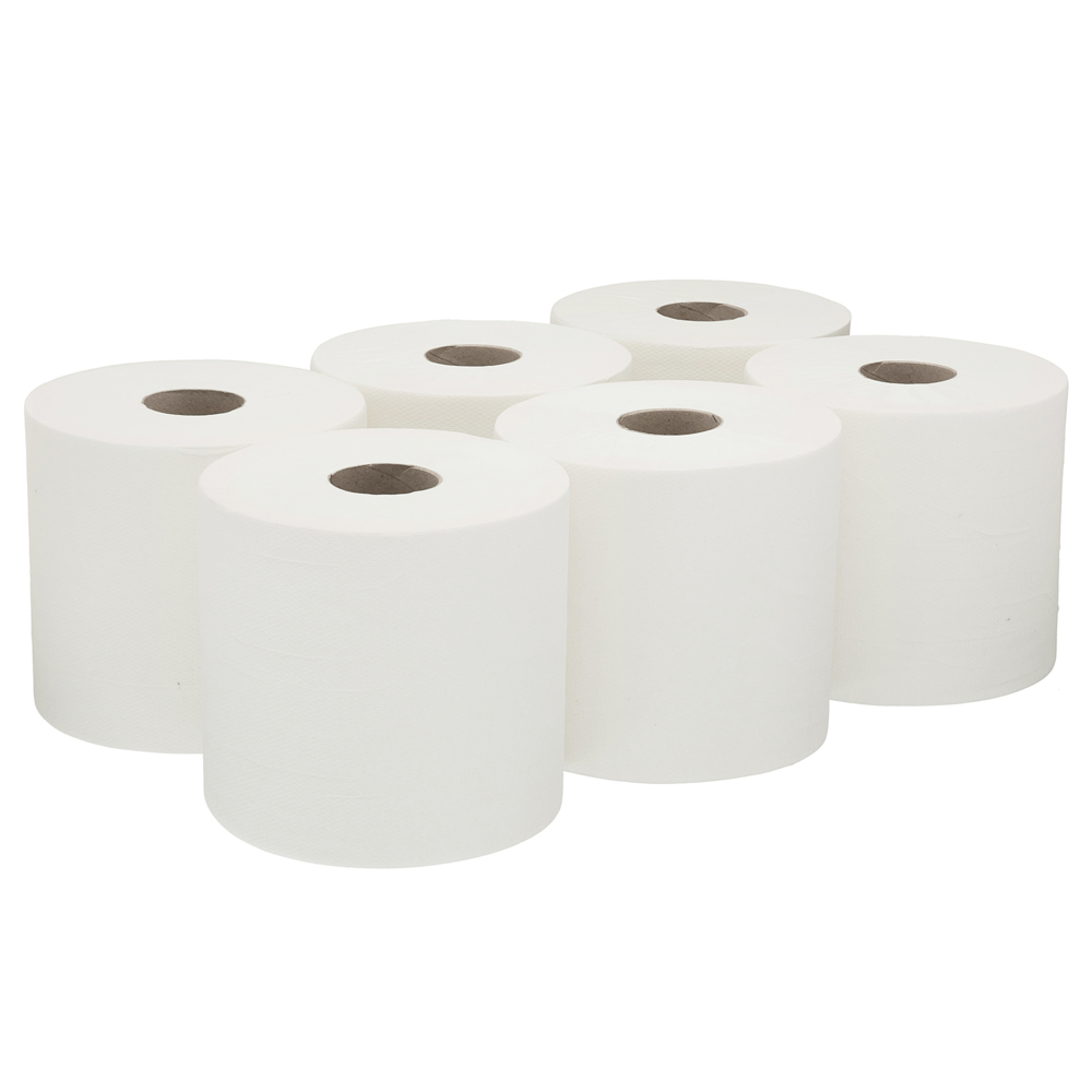 Extra Wipers Centrefeed Roll Control 1 Ply Blue 6 Rolls X 525 Sheets 