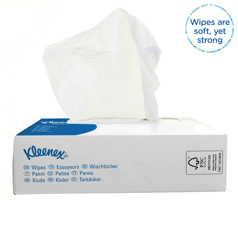Kleenex® doeken 7432 - 80 intergevouwen witte vellen per doos (verpakking bevat 66 dozen) - 7432