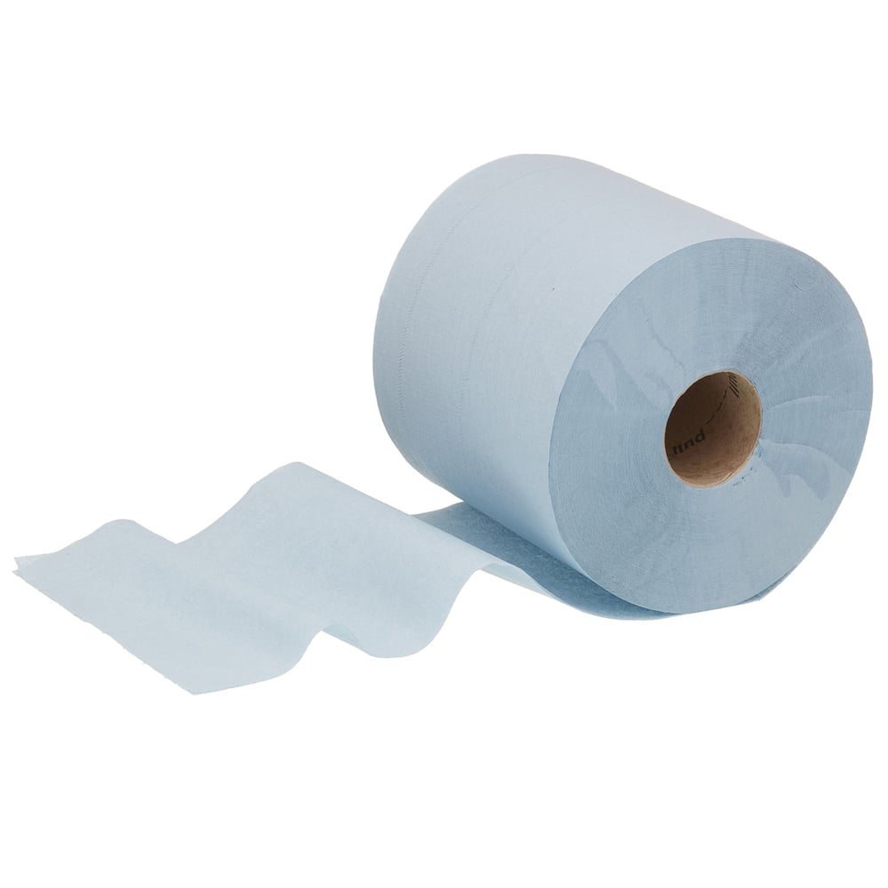 WypAll® L10 Extra Wiper Centrefeed Roll Control™ 7493 - Wiping Paper - 6 Blue Rolls x 525 Paper Wipers (3,150 total) - 7493