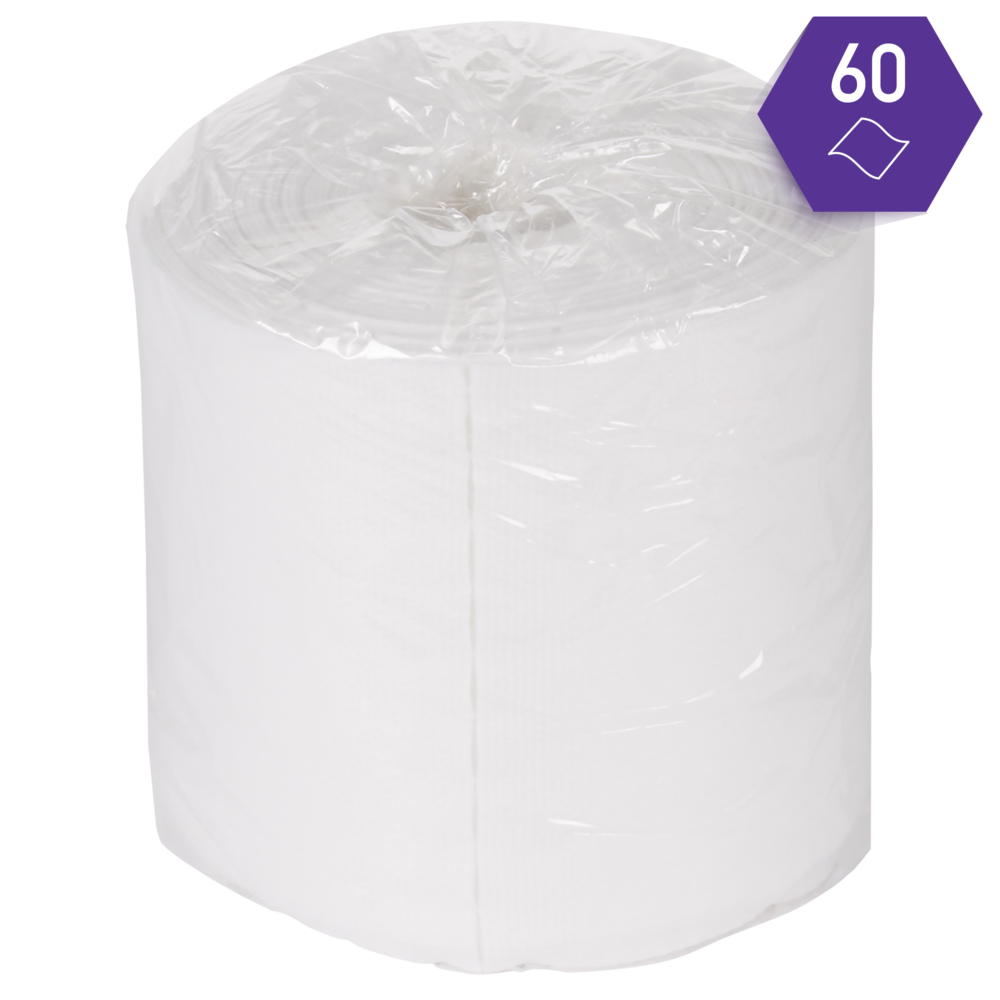 Essuyeurs WypAll® Wettask™ 7764 - Essuyeurs industriels - 6 rouleaux x 60 lingettes de nettoyage blanches (360 pièces au total) - 7764